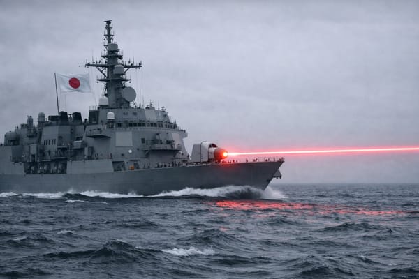 Japão instala arma laser de 100 kW em navio de guerra: o futuro da defesa naval ao mar