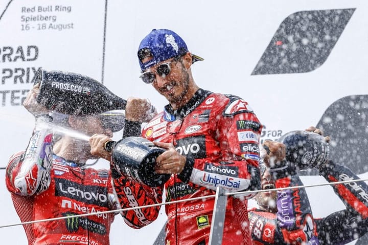 Francesco Bagnaia conquista vitória dupla no MotoGP